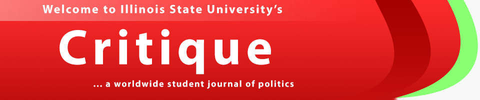 Critique... a worldwide student journal of politics