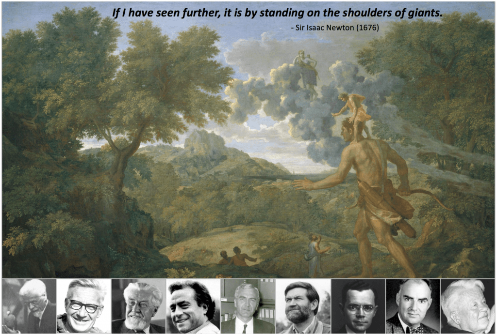 If I have seen further, it is by standing on the shoulders of giants. - Sir Issac Newton