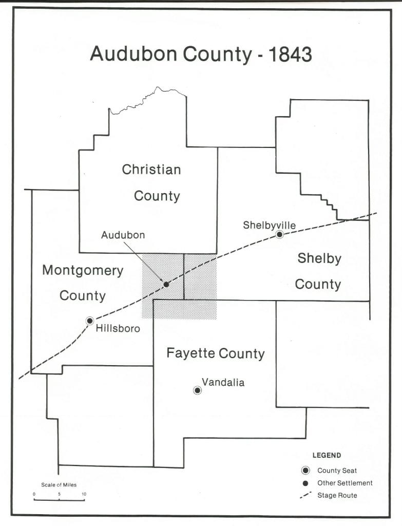 Audubon County map