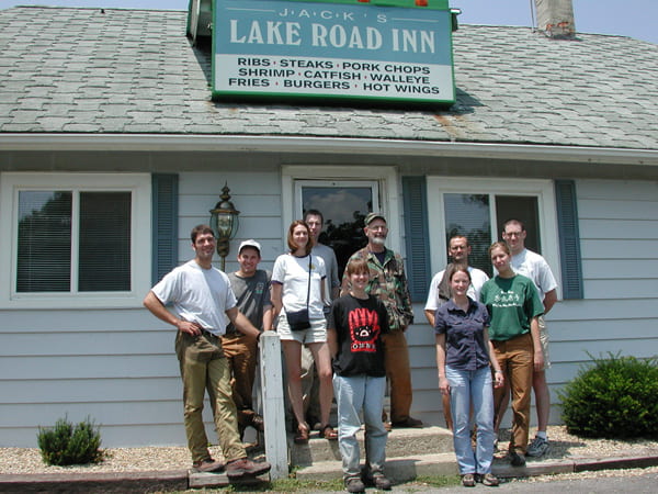 From left to right: Mike Enervold, Brian Payne, Emily Orser, Carie Weddle, Andy Hall, Charles Thompson,
Shannon Janota, Klaus Reinhardt (Hon. Member), Stacy Nielsen, Kevin Eckerle
(photograph by H. Tak Cheung)