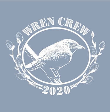 Front logo from the 2020 Wren Crew T-shirt